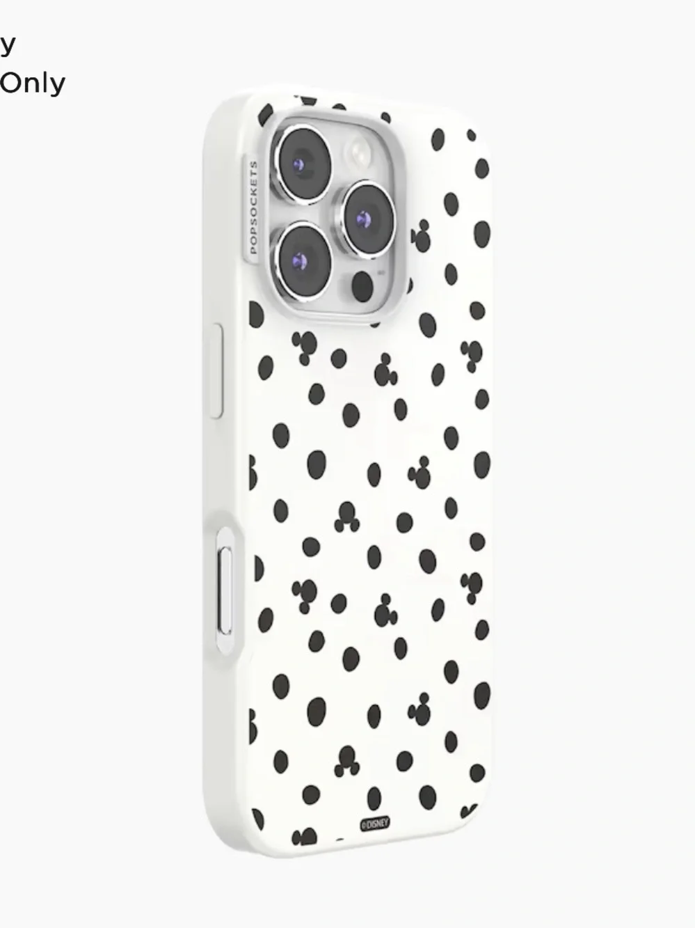 Disney White and Black Mickey Dot iPhone Case